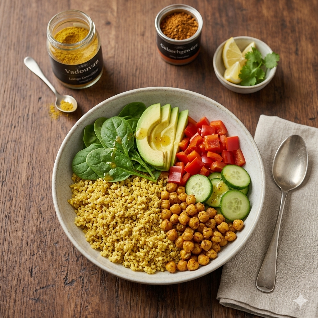 Die ultimative Quinoa-Gemüse-Bowl: Farbenfroh, gesund &amp; voller Aroma